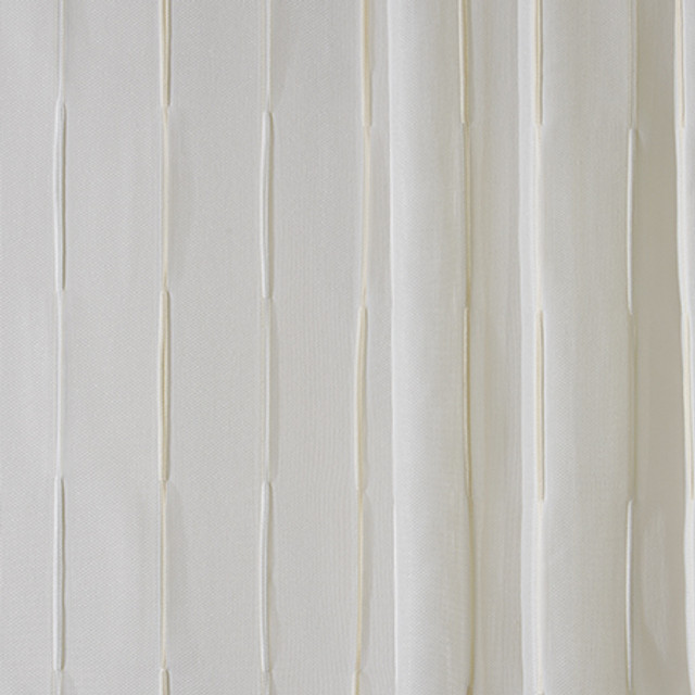 Original Thought Linen by Carole Designer Fabric Sheer Philosophy 100% Polyester Turkey N/A </p><p>Repeat: 7 1/2" V, 4" H 118" - Swanky Fabrics -