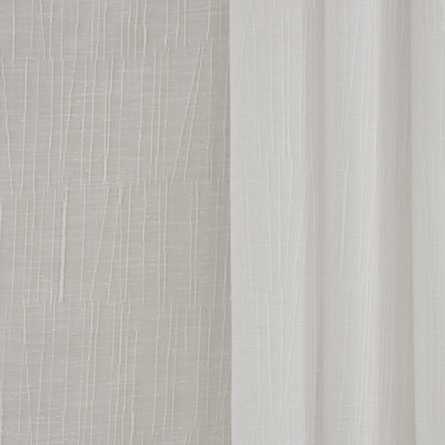 Sound Of Silence Icicle by Carole Designer Fabric Sheer Philosophy 100% Polyester Turkey N/A </p><p>Repeat: 8 3/4" V, 11 1/4" H 118" - Swanky Fabrics -