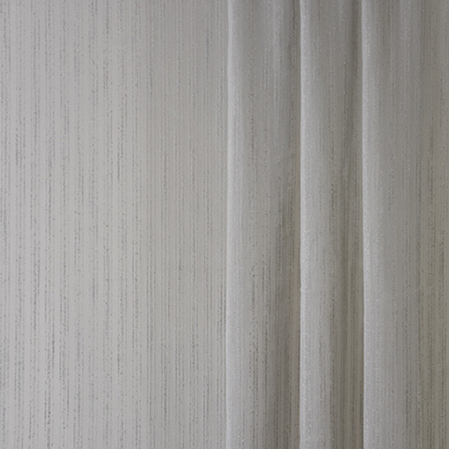 Uplifting Metal by Carole Designer Fabric Sheer Philosophy 100% Polyester Turkey N/A </p><p>Repeat: None 124" - Swanky Fabrics -