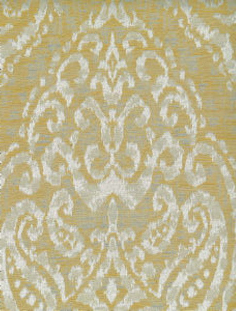 Carlos Gold by Norbar Designer Fabric SPLENDOR 83% POLYESTER 17% VISCOSE CHINA 26"V 9 7/8"H 55 - Swanky Fabrics -