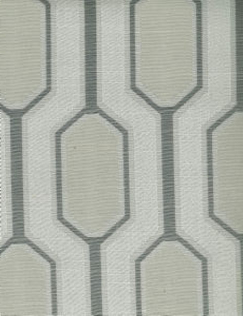 Comedy Silver by Norbar Designer Fabric SPLENDOR 66% POLYESTER 17% VISCOSE CHINA 8 1/2"V 5"H 54" - Swanky Fabrics -