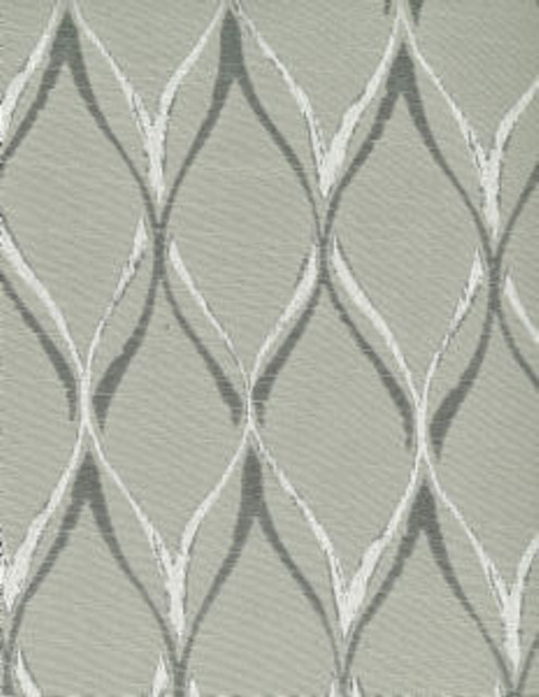 Corolla Silver by Norbar Designer Fabric SPLENDOR 83% POLYESTER 17% VISCOSE CHINA 6 3/4"V 2 1/2"H 55 - Swanky Fabrics -