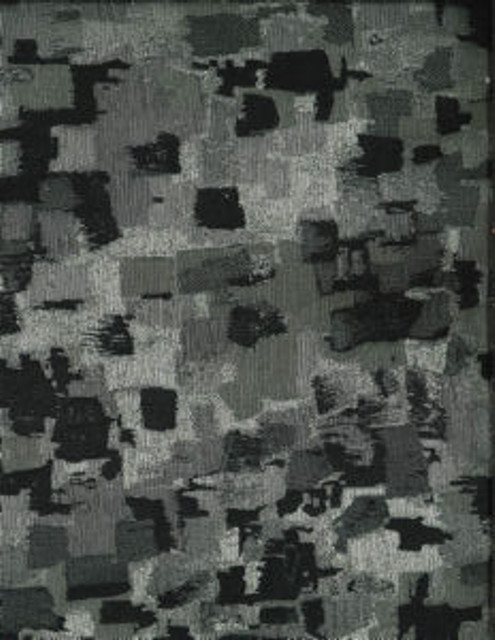 Minute Black by Norbar Designer Fabric SPLENDOR 100% POLYESTER AND LUREX CHINA 12 1/4"V 13 3/4"H 108 - Swanky Fabrics -