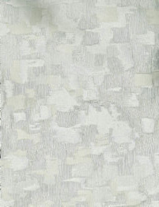 Minute White by Norbar Designer Fabric SPLENDOR 100% POLYESTER AND LUREX CHINA 12 1/4"V 13 3/4"H 108 - Swanky Fabrics -