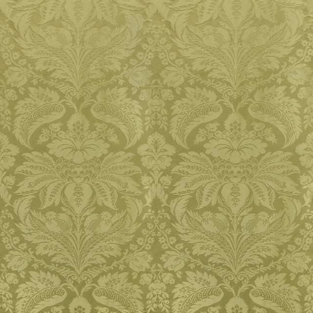 Damask Pierre Olive by Brunschwig & Fils Fabric Brunschwig & Fils Fabric Damask Pierre OliveFabric B&F SHOWROOM EXCLUSIVE 2019 COTTON - 70%;SILK - 30% France </p><p>Repeat: H: 25.5, V: 31 51 - Fabric Carolina -