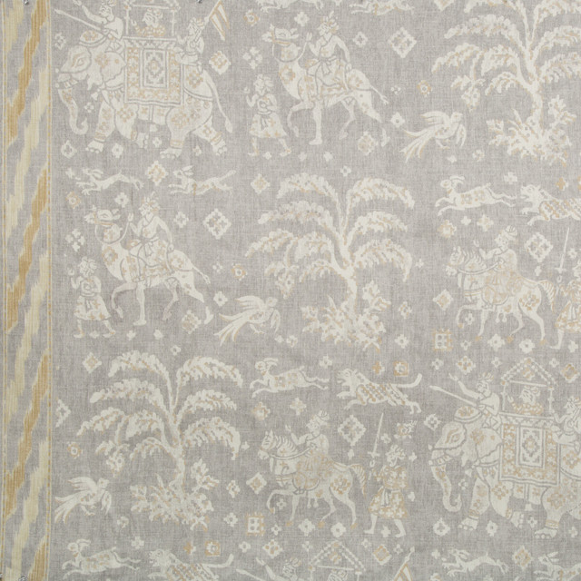 Aralam Print Flint/Rye by Brunschwig & Fils Fabric Brunschwig & Fils Fabric Aralam Print Flint/RyeFabric CAPE COMORIN LINEN - 100% Thailand </p><p>Repeat: H: 54, V: 48 54 - Fabric Carolina -