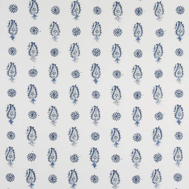 Onam Paisley Indigo by Brunschwig & Fils Fabric Brunschwig & Fils Fabric Onam Paisley IndigoFabric LINEN - 62%;COTTON - 28%;NYLON - 10% United Kingdom </p><p>Repeat: H: 13, V: 12.5 52 - Fabric Carolina -