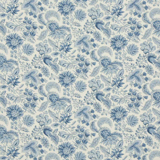 Gwendoline Print Blue by Brunschwig & Fils Fabric Brunschwig & Fils Fabric Gwendoline Print BlueFabric LE PARNASSE LINEN - 57%;COTTON - 43% France </p><p>Repeat: H: 13.4945, V: 18.518 55.16 - Fabric Carolina -
