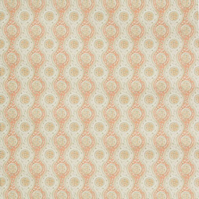 Nadari Print Peach/Gold by Brunschwig & Fils Fabric Brunschwig & Fils Fabric Nadari Print Peach/GoldFabric FOLIO FRANCAIS COTTON - 90%;LINEN - 10% United Kingdom </p><p>Repeat: H: 6.75, V: 7.48 54 - Fabric Carolina -