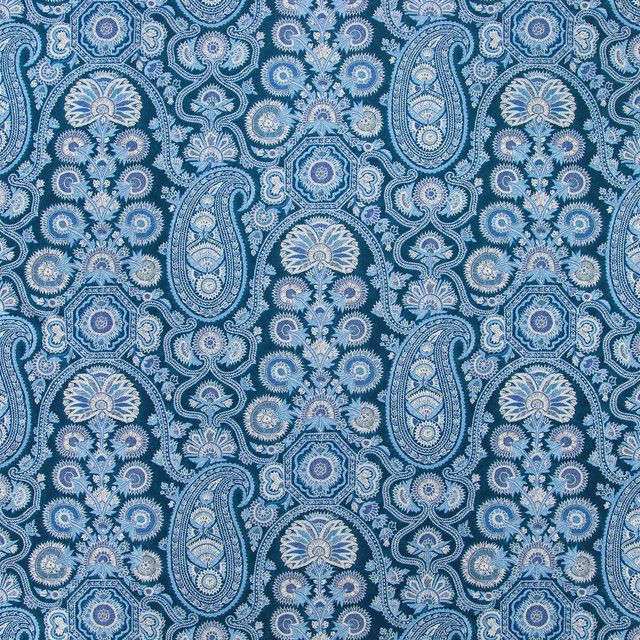 Saraya Print Indigo by Brunschwig & Fils Fabric Brunschwig & Fils Fabric Saraya Print IndigoFabric GRAND BAZAAR COTTON - 100% United Kingdom </p><p>Repeat: H: 18, V: 24.89 54 - Fabric Carolina -
