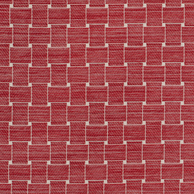 Beaumois Woven Red by Brunschwig & Fils Fabric Brunschwig & Fils Fabric Beaumois Woven RedFabric GRANVILLE WEAVES COTTON - 74%;RAYON - 26% United States </p><p>Repeat: H: 1.66, V: 1.75 54 - Fabric Carolina -