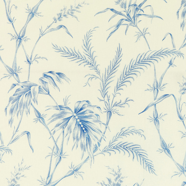 Lauziere Print Blue by Brunschwig & Fils Fabric Brunschwig & Fils Fabric Lauziere Print BlueFabric LOUVERNE COTTON - 100% France </p><p>Repeat: H: 39.75, V: 22.75 60.83 - Fabric Carolina -