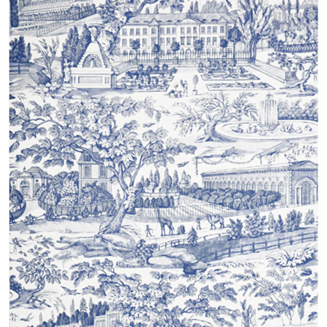 Zarafa Blue by Brunschwig & Fils Wallcovering Brunschwig & Fils Wallcovering Zarafa BlueWallcovering CHARLOTTE MOSS PAPER - 100% United States </p><p>Repeat: H: , V: 30.75 29 - Fabric Carolina -