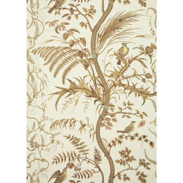 Bird And Thistle Beige by Brunschwig & Fils Wallcovering Brunschwig & Fils Wallcovering Bird And Thistle BeigeWallcovering PAPER - 100% United States </p><p>Repeat: H: 27, V: 36 27 - Fabric Carolina -