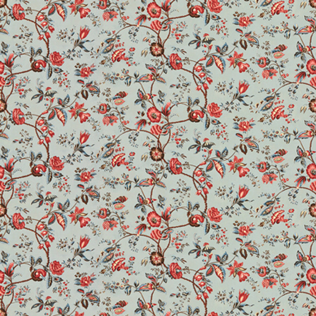 Bougainville Cotton Print Bleu by Brunschwig & Fils Fabric Brunschwig & Fils Fabric Bougainville Cotton Print BleuFabric COTTON - 100% France </p><p>Repeat: H: 57.25, V: 18.75 58 - Fabric Carolina -