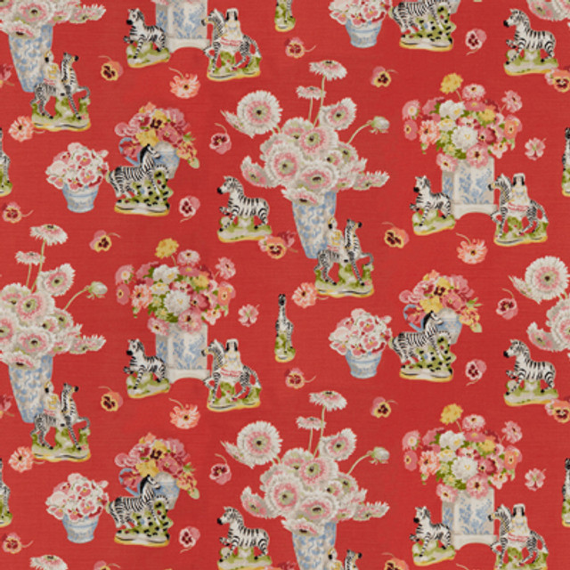 Gillian S Zebras Linen & Cotton Print Flame by Brunschwig & Fils Fabric Brunschwig & Fils Fabric Gillian S Zebras Linen & Cotton Print FlameFabric LINEN - 60%;COTTON - 20%;MODAL - 20% Thailand </p><p>Repeat: H: 53.5, V: 32.5 54 - Fabric Carolina -