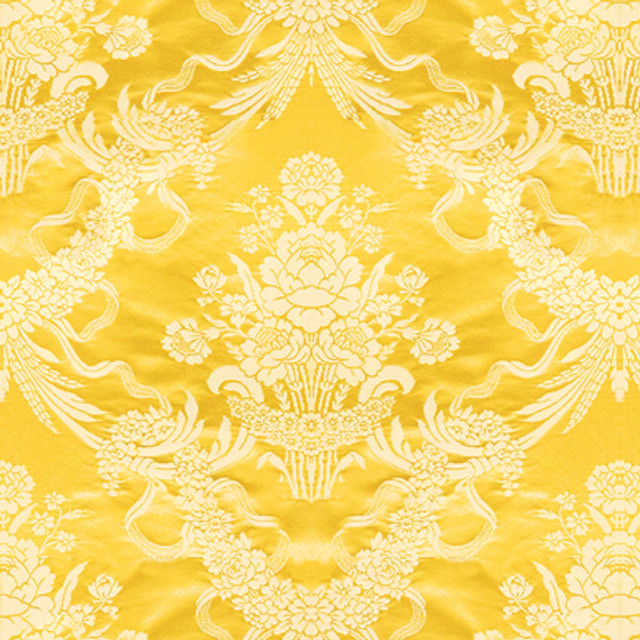 Charlieu Lampas Jaune/Ivoire by Brunschwig & Fils Fabric Brunschwig & Fils Fabric Charlieu Lampas Jaune/IvoireFabric COTTON - 73%;SILK - 27% France </p><p>Repeat: H: 48, V: 24.25 48 - Fabric Carolina -