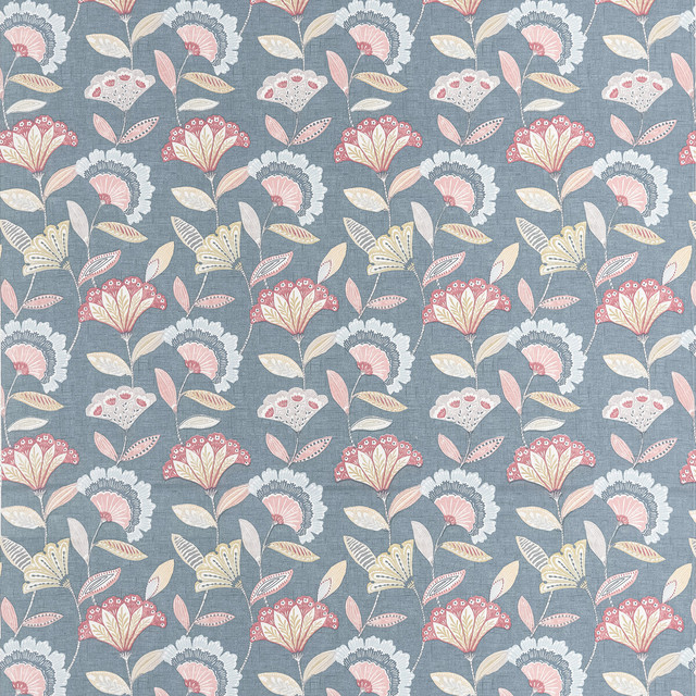 Bohemia Midnight by Clarke And Clarke Fabric Clarke And Clarke Fabric Bohemia MidnightFabric CLARKE & CLARKE BOHEMIA COTTON - 100% Turkey </p><p>Repeat: H: 13.5, V: 25.2 54 - Fabric Carolina -