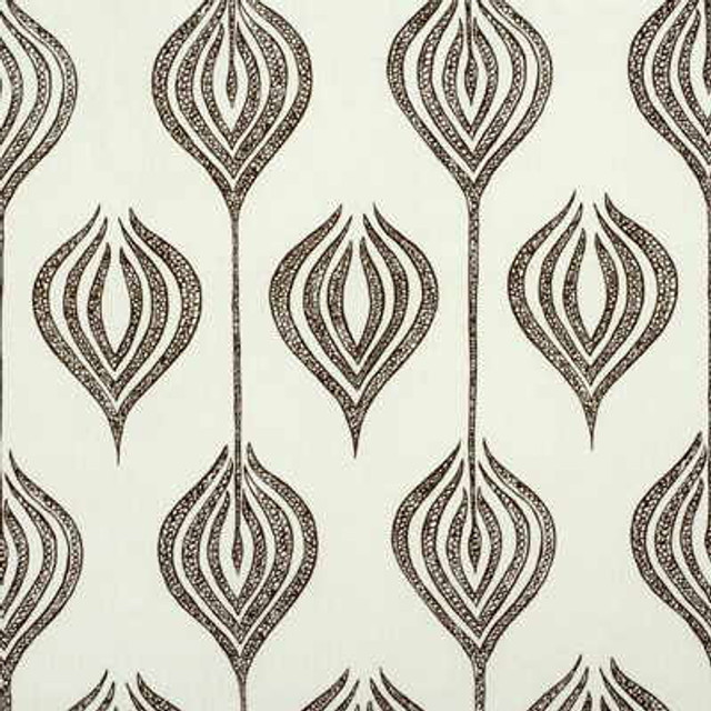 Tulip White/Chocolate by Lee Jofa Modern Fabric Lee Jofa Modern Fabric Tulip White/ChocolateFabric ALLEGRA HICKS COLLECTION LINEN - 60%;COTTON - 30%;NYLON - 10% United Kingdom </p><p>Repeat: H: 5.5, V: 10.25 54 - Fabric Carolina -