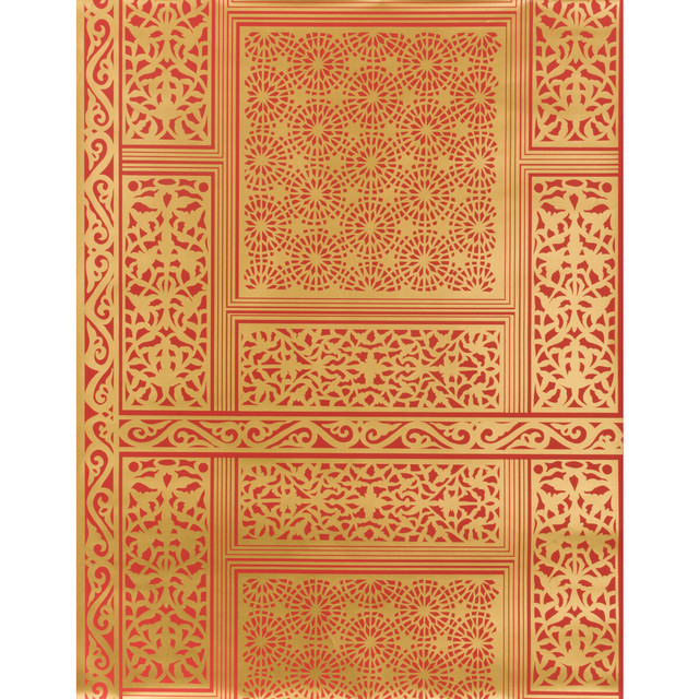 Bombay Grenadine by Brunschwig & Fils Wallcovering Brunschwig & Fils Wallcovering Bombay GrenadineWallcovering VOLUME 56 PAPER - 100% United States </p><p>Repeat: H: 27, V: 28 27 - Fabric Carolina -