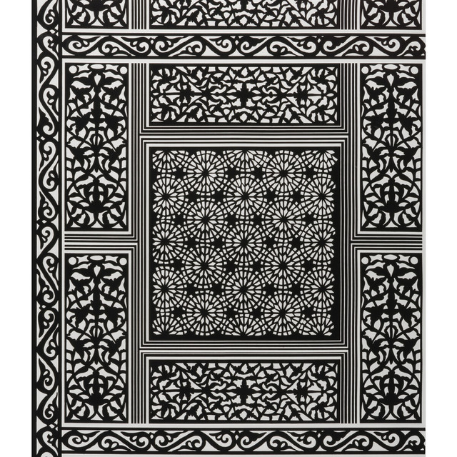 Bombay Ebony by Brunschwig & Fils Wallcovering Brunschwig & Fils Wallcovering Bombay EbonyWallcovering VOLUME 56 PAPER - 100% United States </p><p>Repeat: H: 27, V: 28 27 - Fabric Carolina -