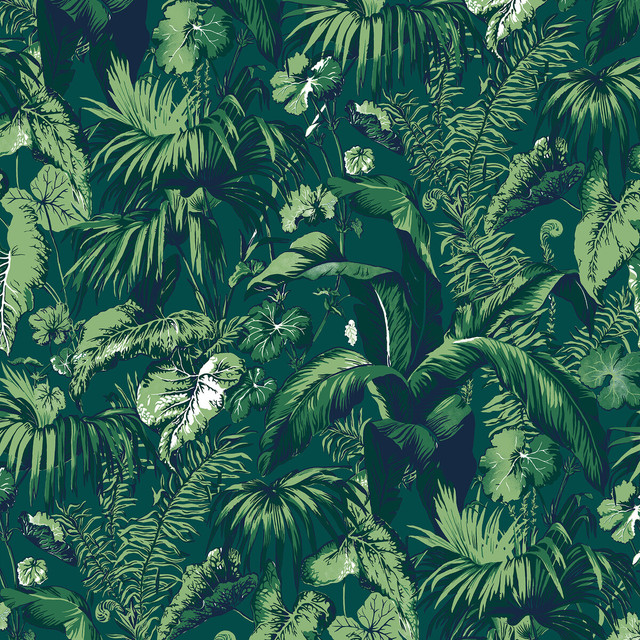Feuillage Green by Brunschwig & Fils Wallcovering Brunschwig & Fils Wallcovering Feuillage GreenWallcovering MADELEINE CASTAING CELLULOSE - 72%;POLYESTER - 28% France </p><p>Repeat: H: 47.24, V: 61 47.24 - Fabric Carolina -