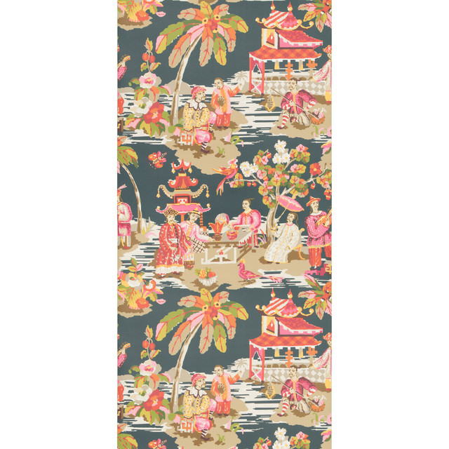 Xian Grey/Pink by Brunschwig & Fils Wallcovering Brunschwig & Fils Wallcovering Xian Grey/PinkWallcovering VOLUME 57 CELLULOSE - 45%;BINDER - 20%;MINERAL FILLERS - 20%;POLYESTER - 15% United Kingdom </p><p>Repeat: H: 27.5, V: 36.8 27.5 - Fabric Carolina -