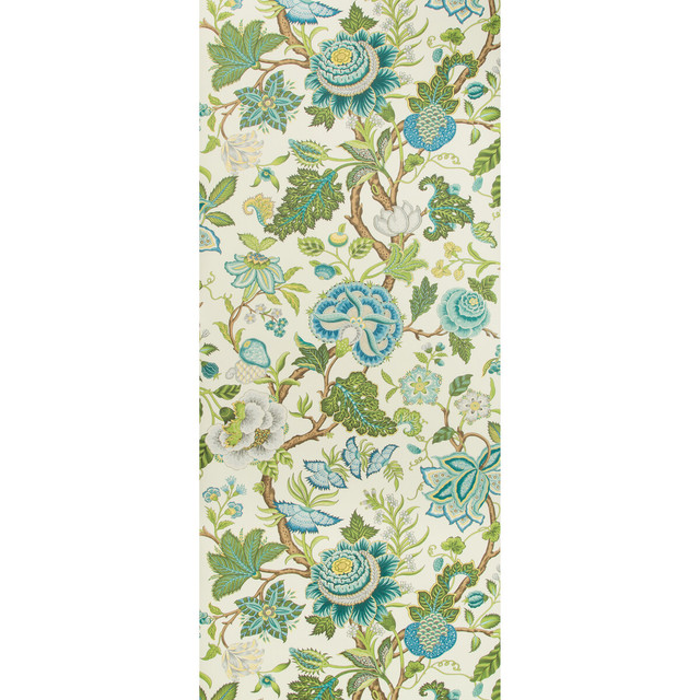 Nizam Spring/Aqua by Brunschwig & Fils Wallcovering Brunschwig & Fils Wallcovering Nizam Spring/AquaWallcovering VOLUME 57 WOOD PULP - 45%;BINDER - 20%;MINERAL FILLERS - 20%;POLYESTER - 15% United Kingdom </p><p>Repeat: H: 27.5, V: 46.8 27.5 - Fabric Carolina -