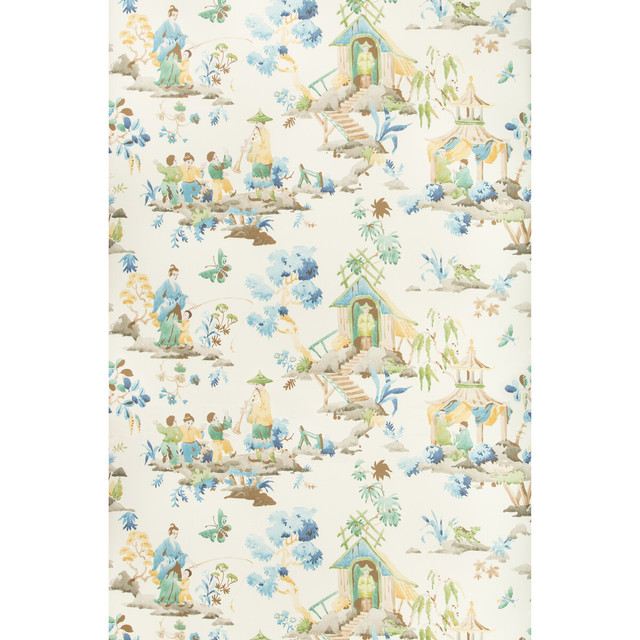 Luang Peridot by Brunschwig & Fils Wallcovering Brunschwig & Fils Wallcovering Luang PeridotWallcovering SUMMER PALACE WALLPAPERS CELLULOSE - 45%;BINDER - 20%;MINERAL FILLERS - 20%;POLYESTER - 15% United Kingdom </p><p>Repeat: H: 55, V: 33.7 55 - Fabric Carolina -