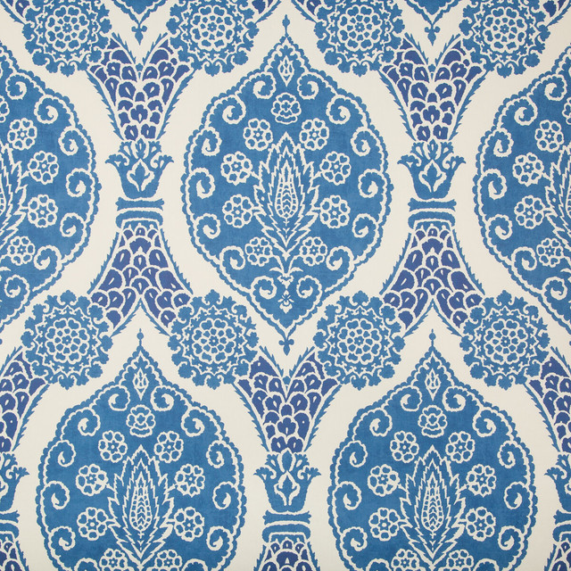 Sufera Blue by Brunschwig & Fils Wallcovering Brunschwig & Fils Wallcovering Sufera BlueWallcovering GRAND BAZAAR WALLPAPERS CELLULOSE - 60%;POLYESTER - 24%;MINERAL FILLERS - 12%;BINDER - 4% Italy </p><p>Repeat: H: 26.77, V: 28.74 26.77 - Fabric Carolina -