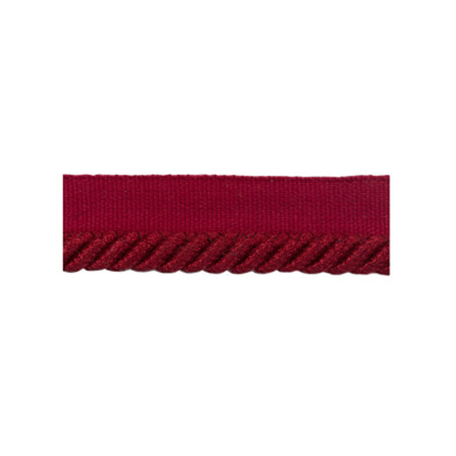 Coeur Cable-S Ruby by Brunschwig & Fils Trim Brunschwig & Fils Trim Coeur Cable-S RubyTrim LE COEUR PASSEMENTERIE COTTON - 60%;VISCOSE - 40% France </p><p>Repeat: H: , V: 0.38 - Fabric Carolina -