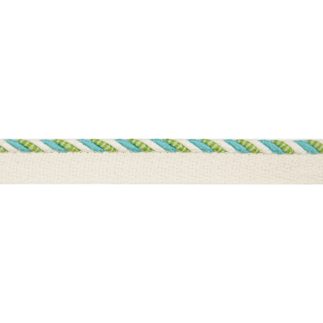 Carimar Cord Lagoon by Brunschwig & Fils Trim Brunschwig & Fils Trim Carimar Cord LagoonTrim EN VACANCES POLYOLEFIN - 99%;NYLON - 1% United Kingdom </p><p>Repeat: H: 0, V: 0.75 0.16 - Fabric Carolina -