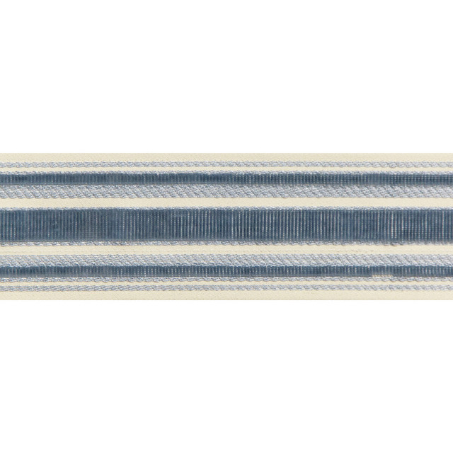 Canton Tape Blue by Brunschwig & Fils Trim Brunschwig & Fils Trim Canton Tape BlueTrim TREILLIS PASSEMENTERIE COTTON - 56%;VISCOSE - 44% India </p><p>Repeat: H: 2.4, V: 0 2.4 - Fabric Carolina -