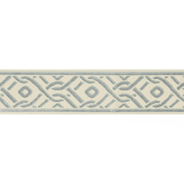 Pailou Tape Mist by Brunschwig & Fils Trim Brunschwig & Fils Trim Pailou Tape MistTrim TREILLIS PASSEMENTERIE VISCOSE - 57%;COTTON - 43% India </p><p>Repeat: H: 3.25, V: 4.75 3.25 - Fabric Carolina -