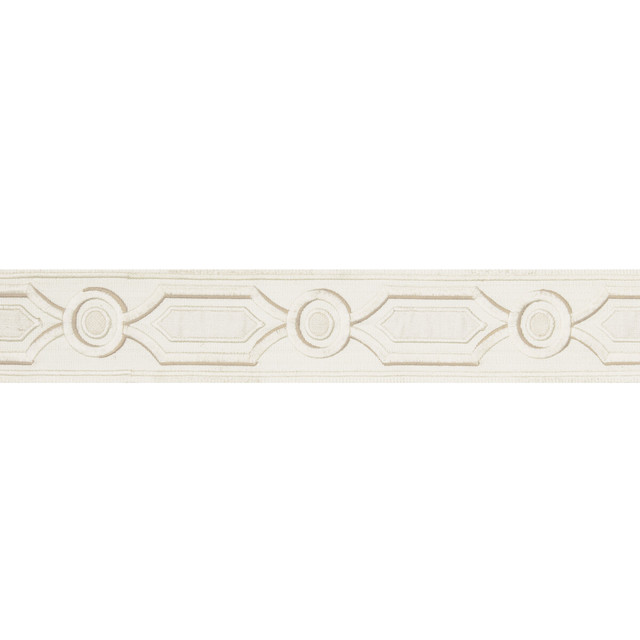 Ganden Tape Ivory by Brunschwig & Fils Trim Brunschwig & Fils Trim Ganden Tape IvoryTrim TREILLIS PASSEMENTERIE POLYESTER - 76%;LINEN - 24% India </p><p>Repeat: H: 2.17, V: 5.12 2.17 - Fabric Carolina -