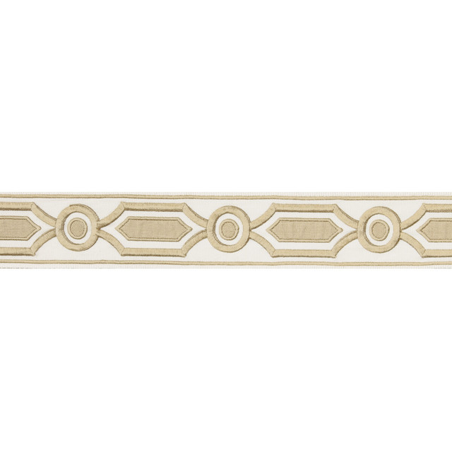 Ganden Tape Beige by Brunschwig & Fils Trim Brunschwig & Fils Trim Ganden Tape BeigeTrim TREILLIS PASSEMENTERIE POLYESTER - 76%;LINEN - 24% India </p><p>Repeat: H: 2.17, V: 5.12 2.17 - Fabric Carolina -