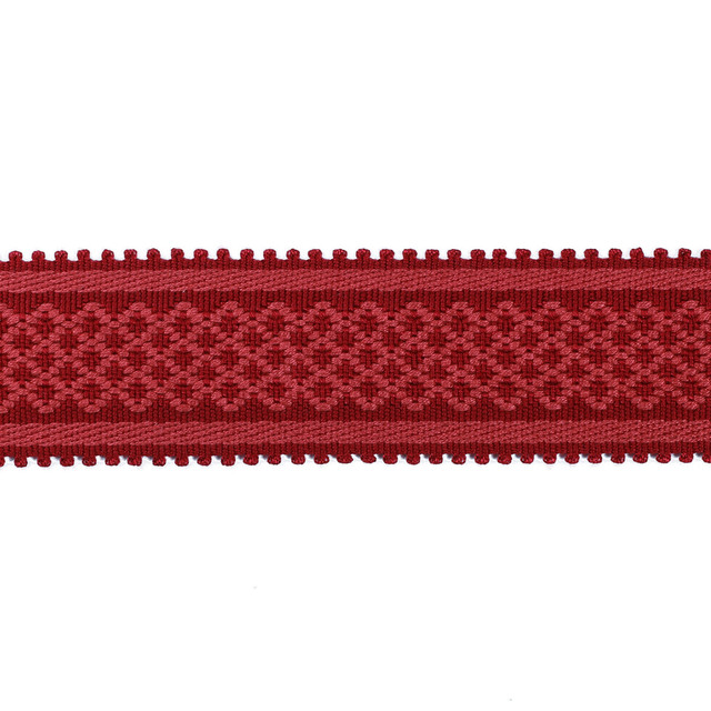 Bastille Braid Red by Brunschwig & Fils Trim Brunschwig & Fils Trim Bastille Braid RedTrim PASSEMENTERIE VOLUME I ACETATE - 100% China </p><p>Repeat: H: 0.66, V: 0 1.77 - Fabric Carolina -