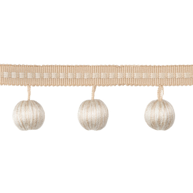 Claude Ball Fringe Beige by Brunschwig & Fils Trim Brunschwig & Fils Trim Claude Ball Fringe BeigeTrim PASSEMENTERIE VOLUME I VISCOSE - 100% China </p><p>Repeat: H: 1.77, V: 0 1.77 - Fabric Carolina -