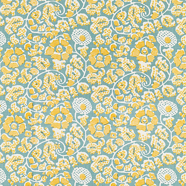 Maiden Floral Aruba by Grey Watkins Fabric Grey Watkins Fabric Maiden Floral ArubaFabric FOLKLORE 60% LINEN 30% COTTON 10% NYLON THAILAND </p><p>Repeat: H: 10.75", V: 13" 53" - Fabric Carolina -
