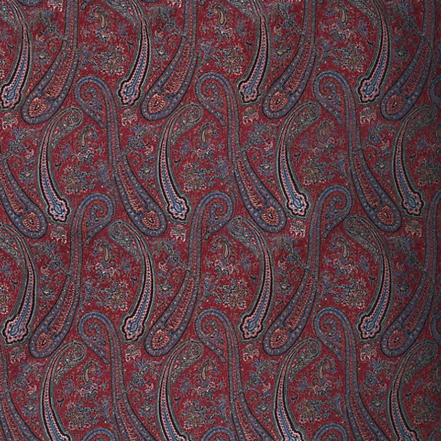 Punjab Red by Old World Weavers Fabric Old World Weavers Fabric Punjab RedFabric 65% WOOL 35% SILK ITALY </p><p>Repeat: H: 14", V: 53" - Fabric Carolina -