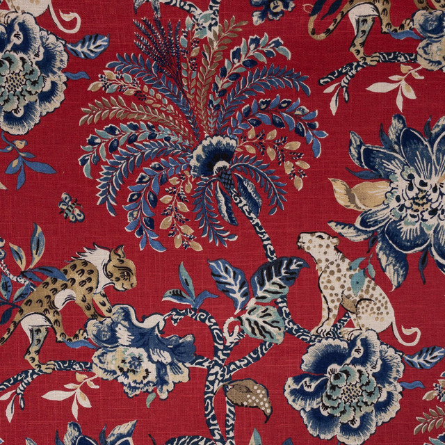 Conduct 2 Lacquer by Stout Fabric Stout Fabric Conduct 2 LacquerFabric RAINBOW LIBRARY CAMELLIA/CLAY CHINA </p><p>Repeat: H: 13.500, V: 25.250 54 in - Fabric Carolina -