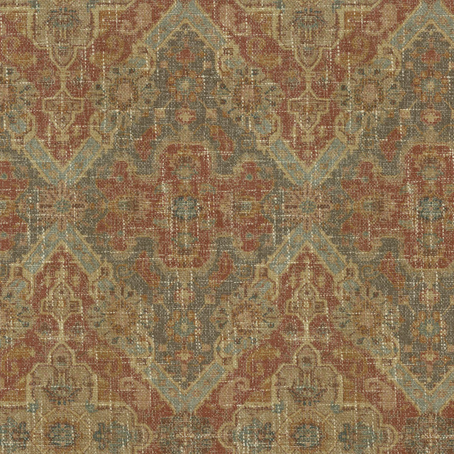 Timur Ginger 410593 by PKL Studio Designer Fabric - 80% Polyester 20% Rayon CHINA 51000 Horizontal: 13.5 and Vertical: 25.25 54 - Swanky Fabrics -