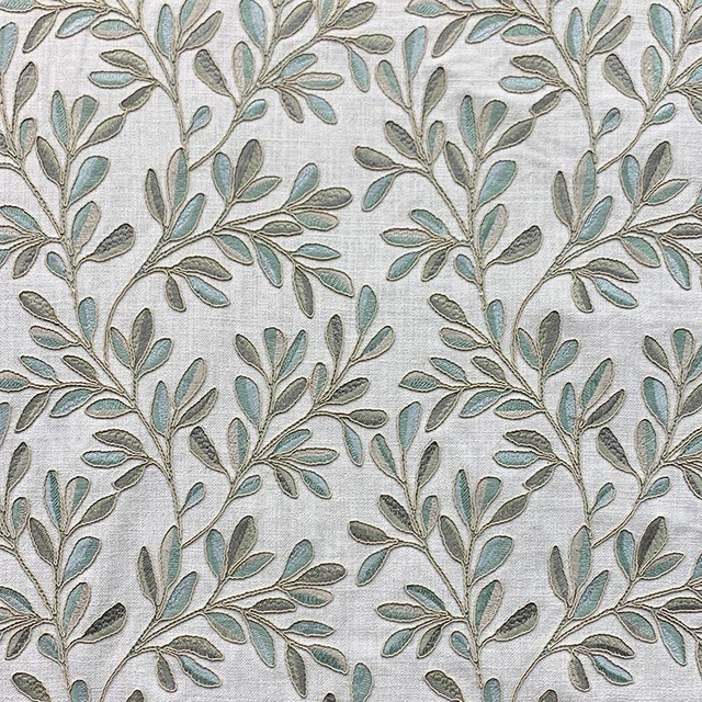 Clovie Willow by Magnolia Designer Fabric - 100% Poly, Emb- 100% Vis India 51000 Horizontal: 10.4 and Vertical: 9.4 54 - Swanky Fabrics -
