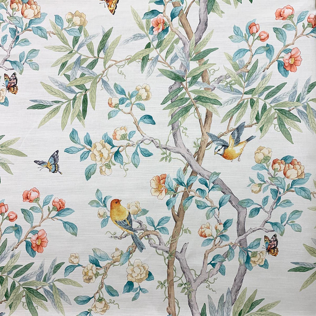 Sparrow Daybreak by Magnolia Designer Fabric - 100% Cotton Peru 25000 Horizontal: 27 and Vertical: 35 54 - Swanky Fabrics -