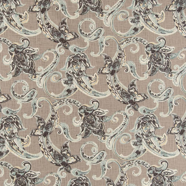 CB800-392 by Charlotte Designer Fabric Shades of Urban Grey 55% Linen, 45% Viscose Asia Exceeds 30,000 Wyzenbeek Rubs </p><p>Repeat: Horizontal 27.5" x Vertical 24" 54 Inches - Swanky Fabrics -