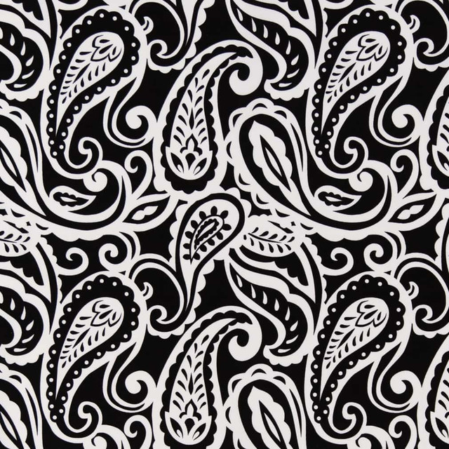 D2759 Raven by Charlotte Designer Fabric Patio Prints II 100% Spun Polyester Asia Exceeds 60,000 Wyzenbeek Rubs </p><p>Repeat: Horizontal 13.5" x Vertical 13.5" 54 Inches - Swanky Fabrics -