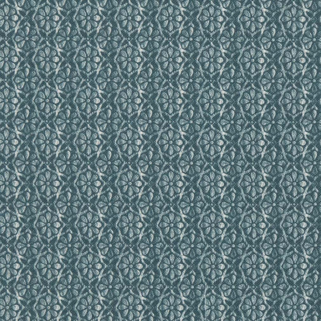 D2950 Teal by Charlotte Designer Fabric Crypton Prints 92% Polyester, 8% Linen Asia Exceeds 60,000 Wyzenbeek Rubs </p><p>Repeat: Horizontal 2" x Vertical 2" 54 Inches - Swanky Fabrics -