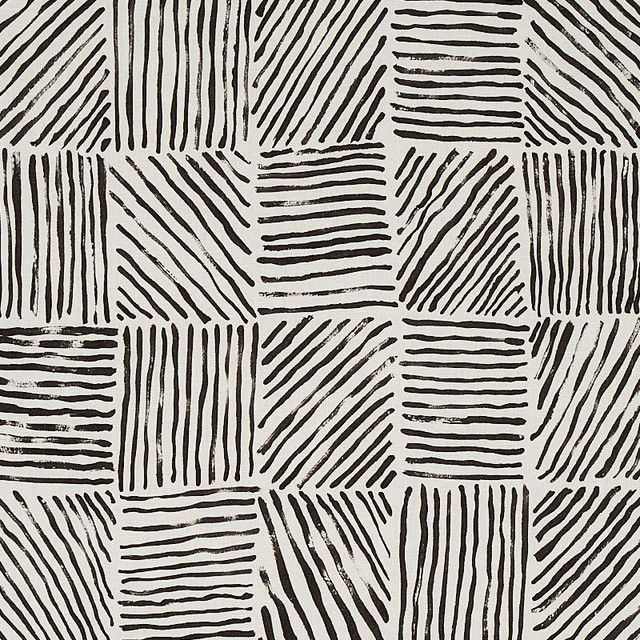 Katama Black 179900 by Schumacher Designer Fabric New Wave: Black & White 27.0" - Swanky Fabrics - Katama Black 179900 by Schumacher Designer Fabric New Wave: Black & White 27.0" - Swanky Fabrics -