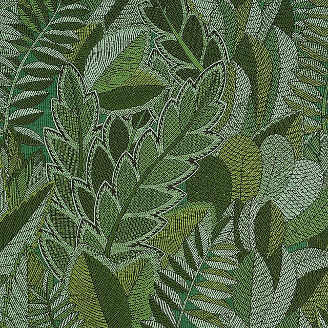 Japura Forest Green 80560 by Schumacher Designer Fabric Mystique 27.2" - Swanky Fabrics - Japura Forest Green 80560 by Schumacher Designer Fabric Mystique 27.2" - Swanky Fabrics -