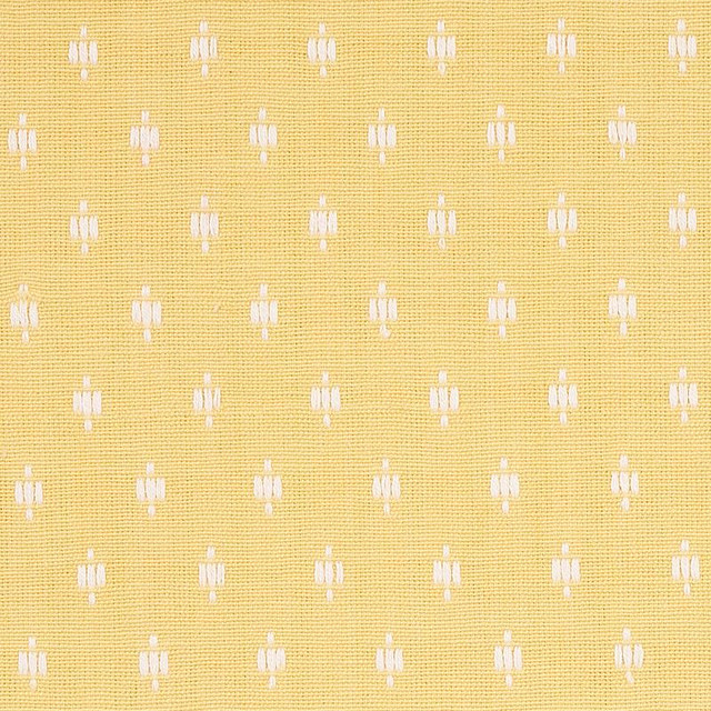 Barlow Ivory On Yellow 75534 by Schumacher Designer Fabric New Traditional - Swanky Fabrics - Barlow Ivory On Yellow 75534 by Schumacher Designer Fabric New Traditional - Swanky Fabrics -